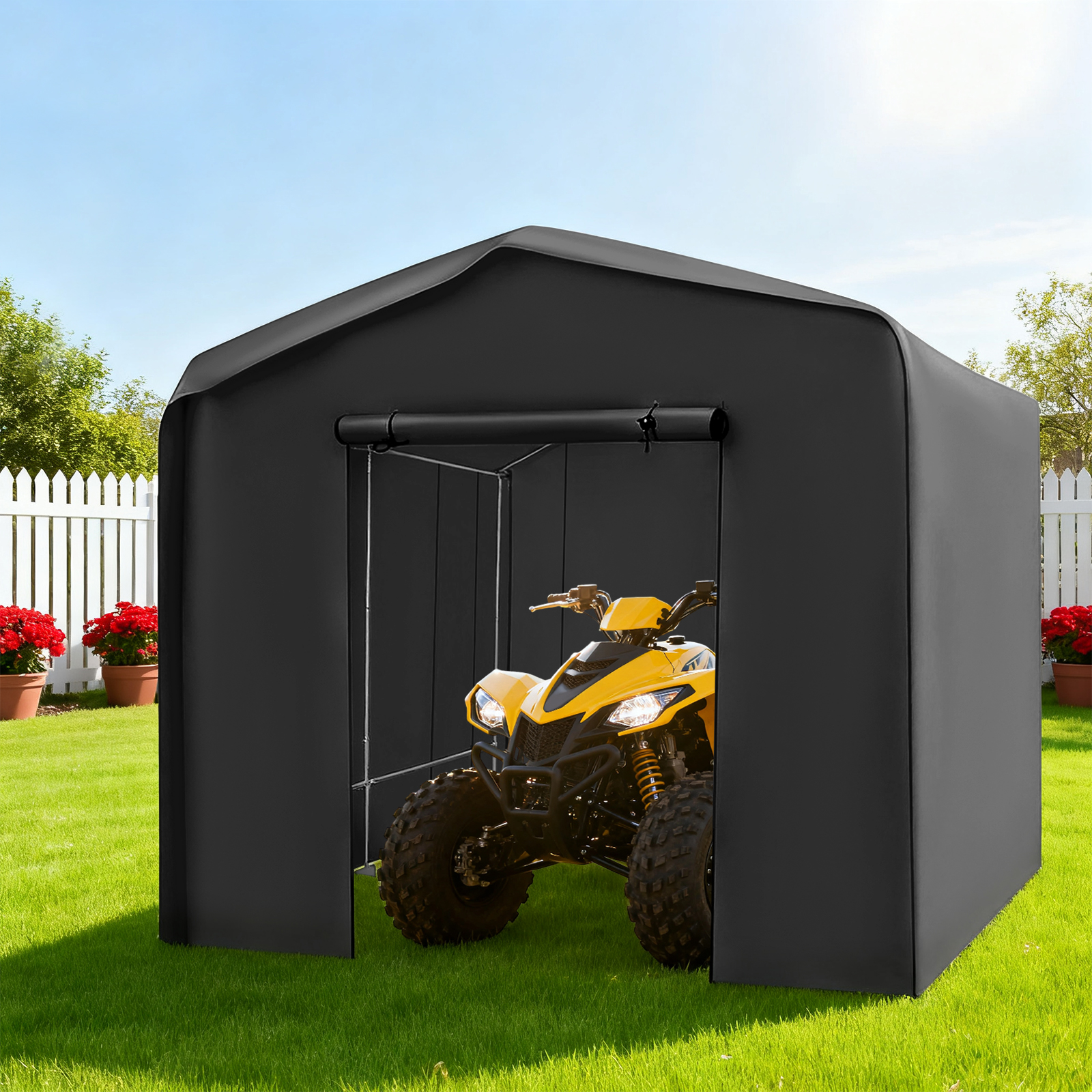 Black Motorcycle Outdoor Stora - Motorcycle Gear Garage Storage 리뷰 및 가격