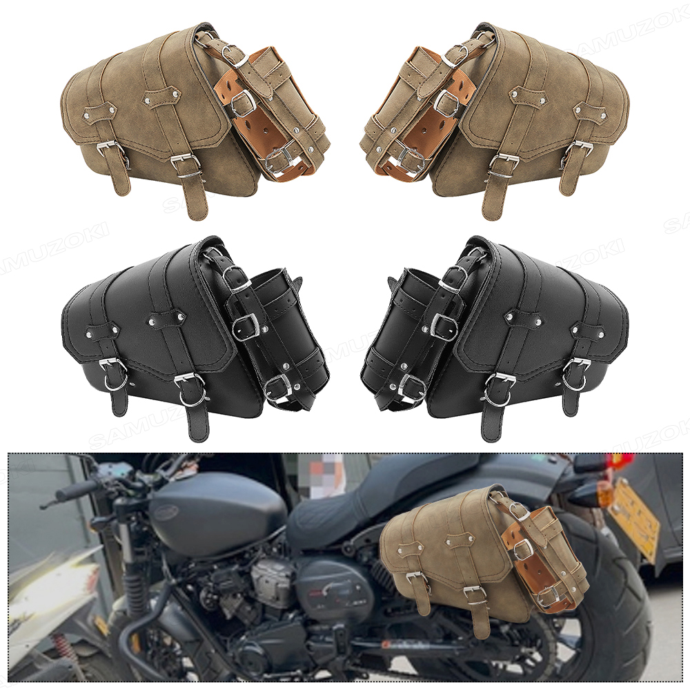 Motorcycle PU Leather Side Sad - Motorcycle Gear Bag 리뷰 및 가격