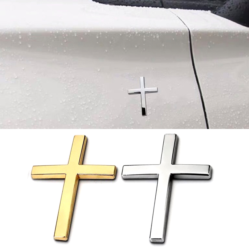 Black Silver Gold Cross Chrome - Motorcycle Gear Logo 리뷰 및 가격