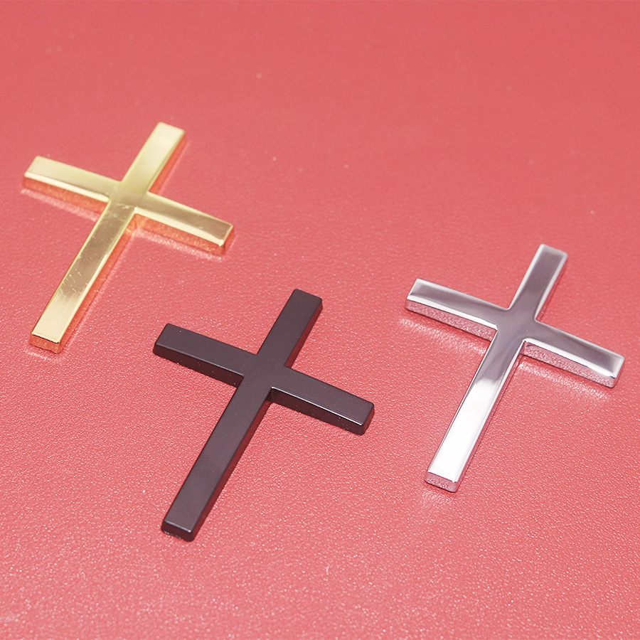 Black Silver Gold Cross Chrome - Motorcycle Gear Logo 리뷰 및 가격