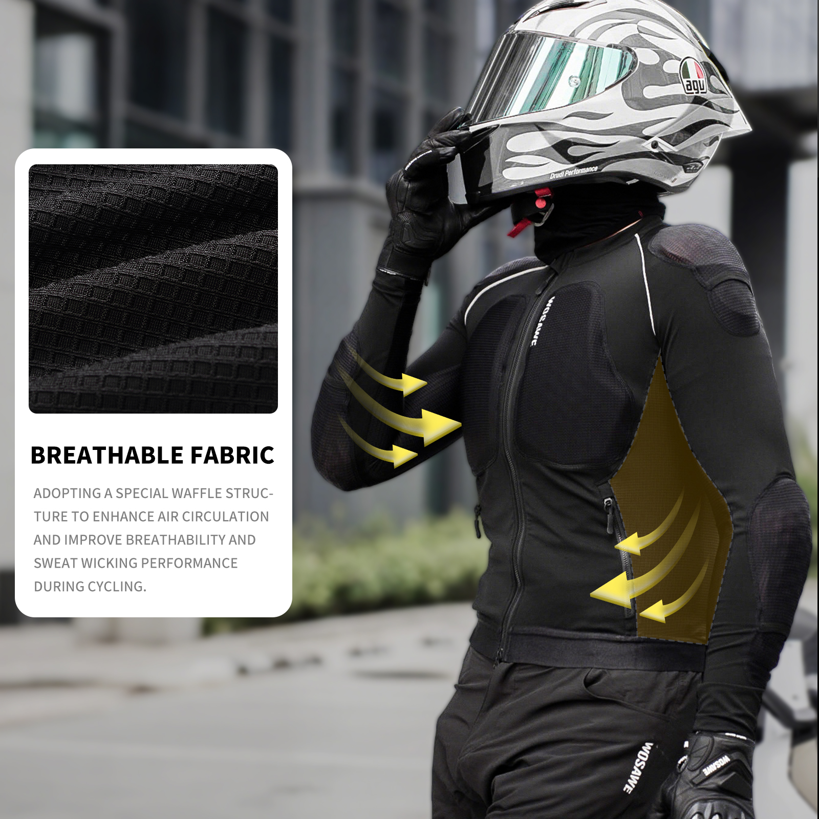 WOSAWE Men Motorcycle Protecti - Motorcycle Gear Mens 리뷰 및 가격