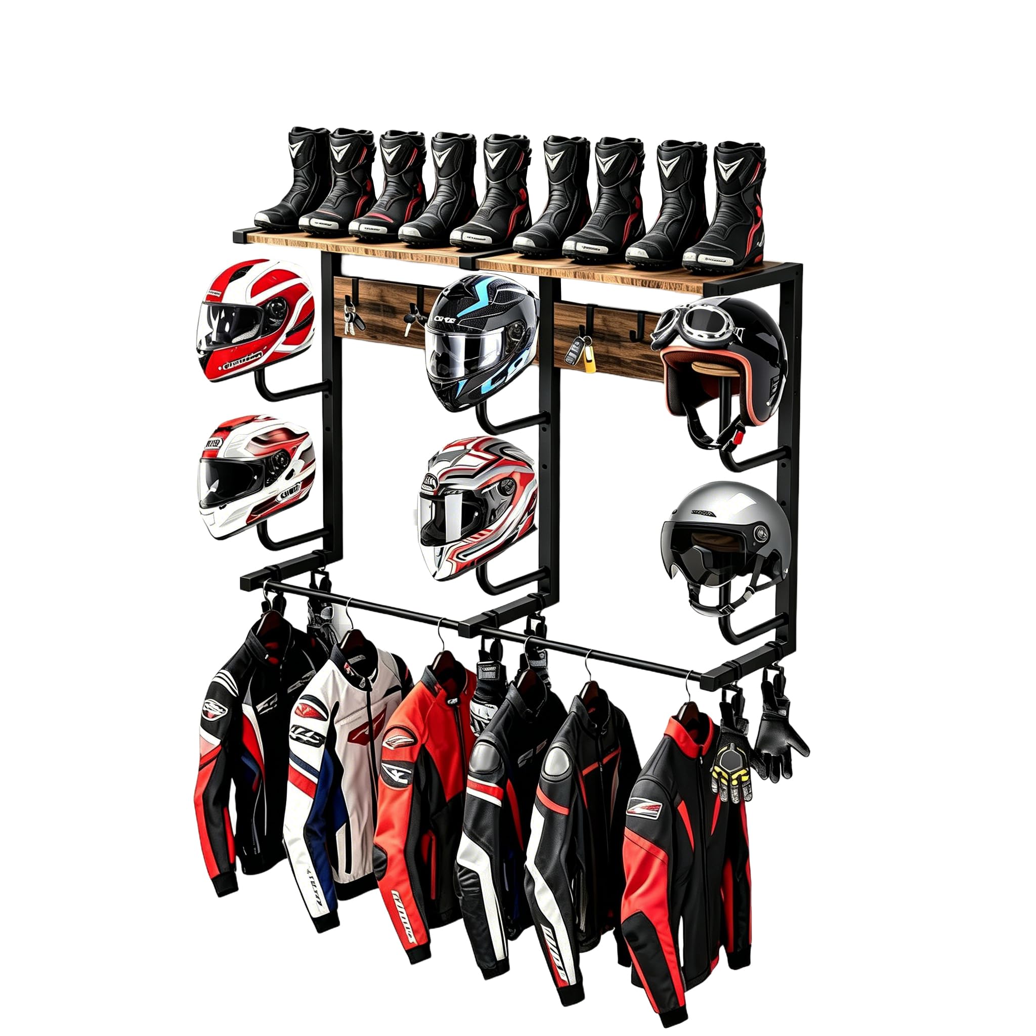 Wall-Mounted Motorcycle Gear O - Motorcycle Gear Garage Storage 리뷰 및 가격