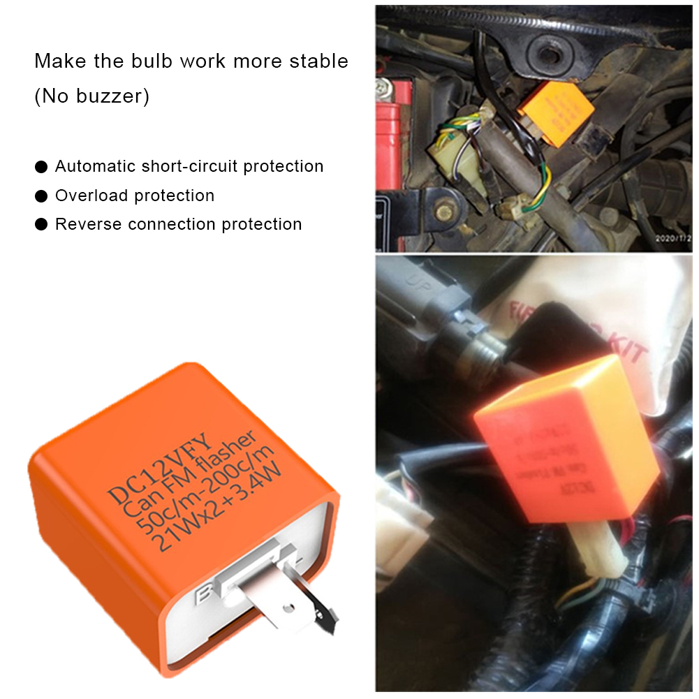 DV 12V LED Flasher Adjustable  - Motorcycle Gear Protection 리뷰 및 가격