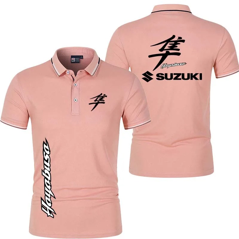 Men's Polo Shirt Button Design - Motorcycle Gear Logo 리뷰 및 가격