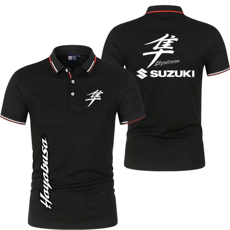 Men's Polo Shirt Button Design - Motorcycle Gear Logo 리뷰 및 가격