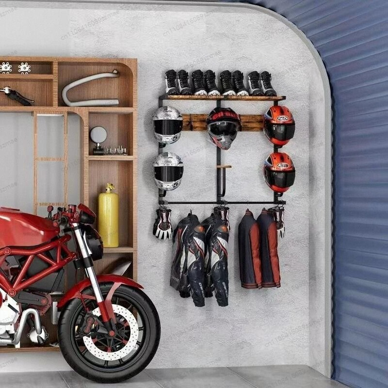 Wall-mounted helmet rack, mult - Motorcycle Gear Garage Storage 리뷰 및 가격