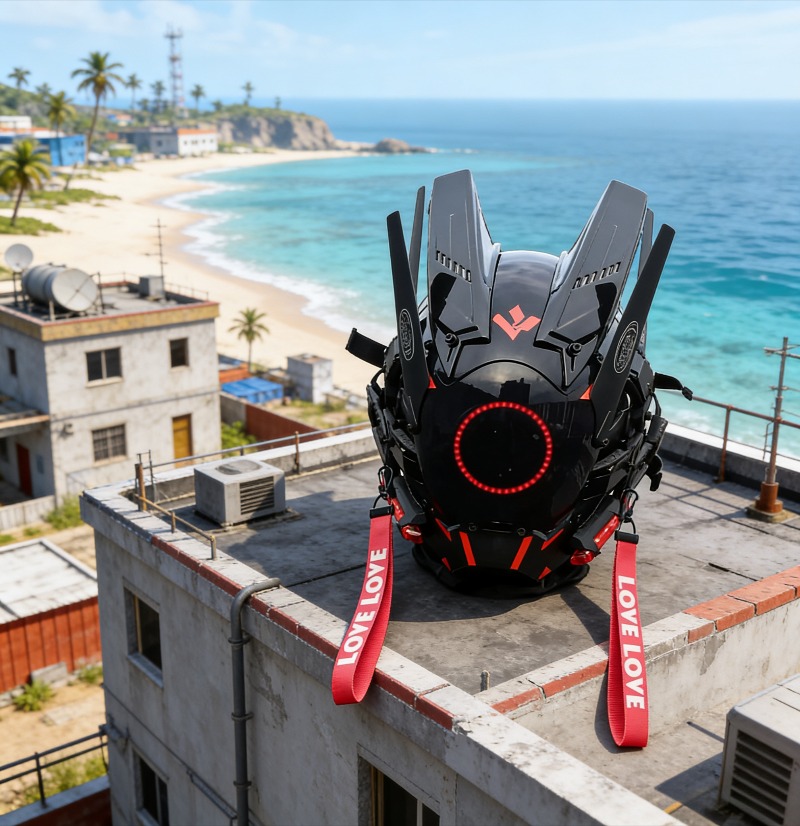 Tech Mecha Helmet Cyberpunk Ma - Helmet Full Face 리뷰 및 가격