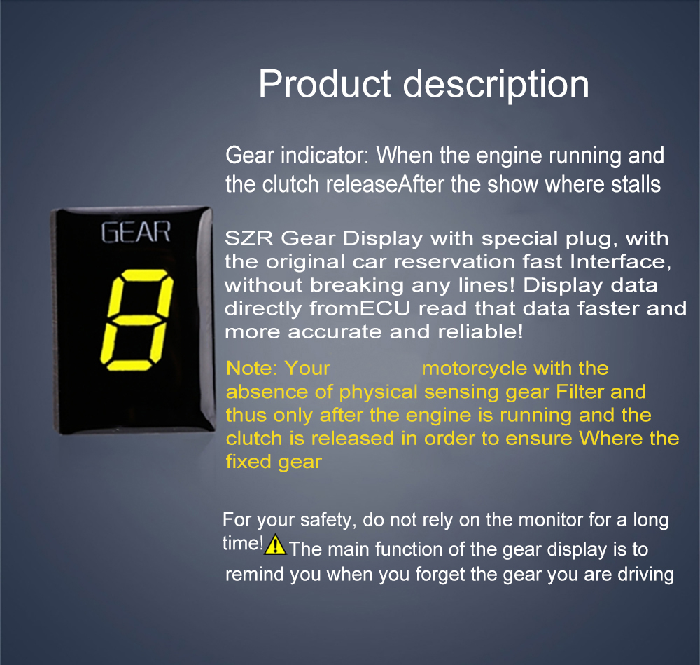 Motorcycle Gear Indicator For  - Gear Indicator Display 리뷰 및 가격