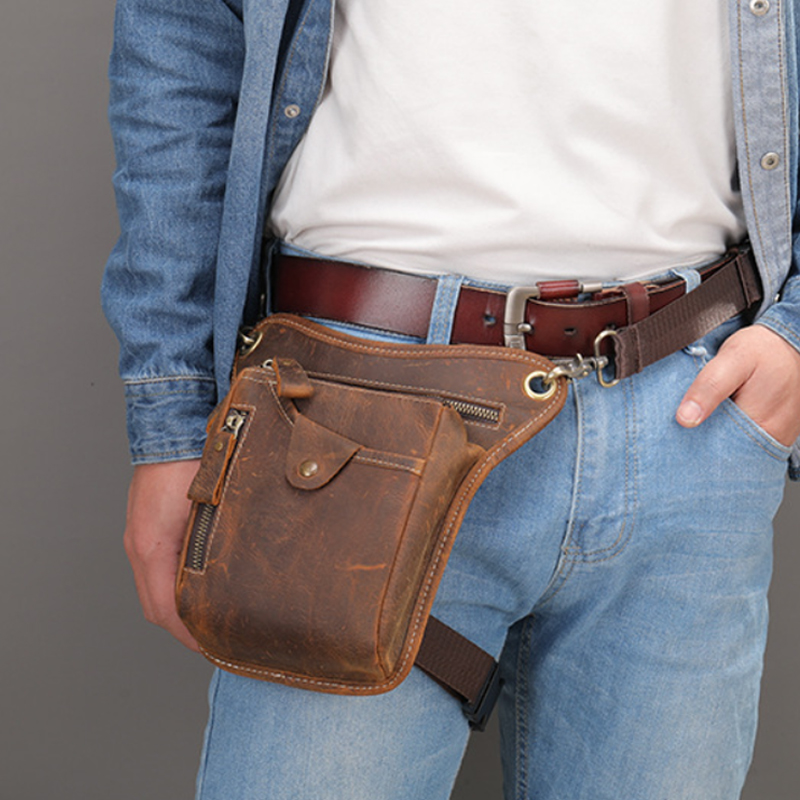 Vintage Men Waist Fanny Pack D - Motorcycle Gear Bag 리뷰 및 가격