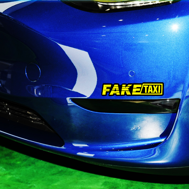 Yellow Fake Taxi Logo Pvc Wate - Motorcycle Gear Logo 리뷰 및 가격