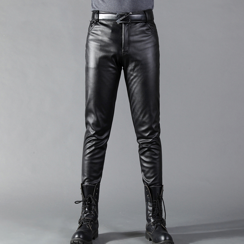 Men's Leather Pants Skinny Fit - Motorcycle Gear Mens 리뷰 및 가격
