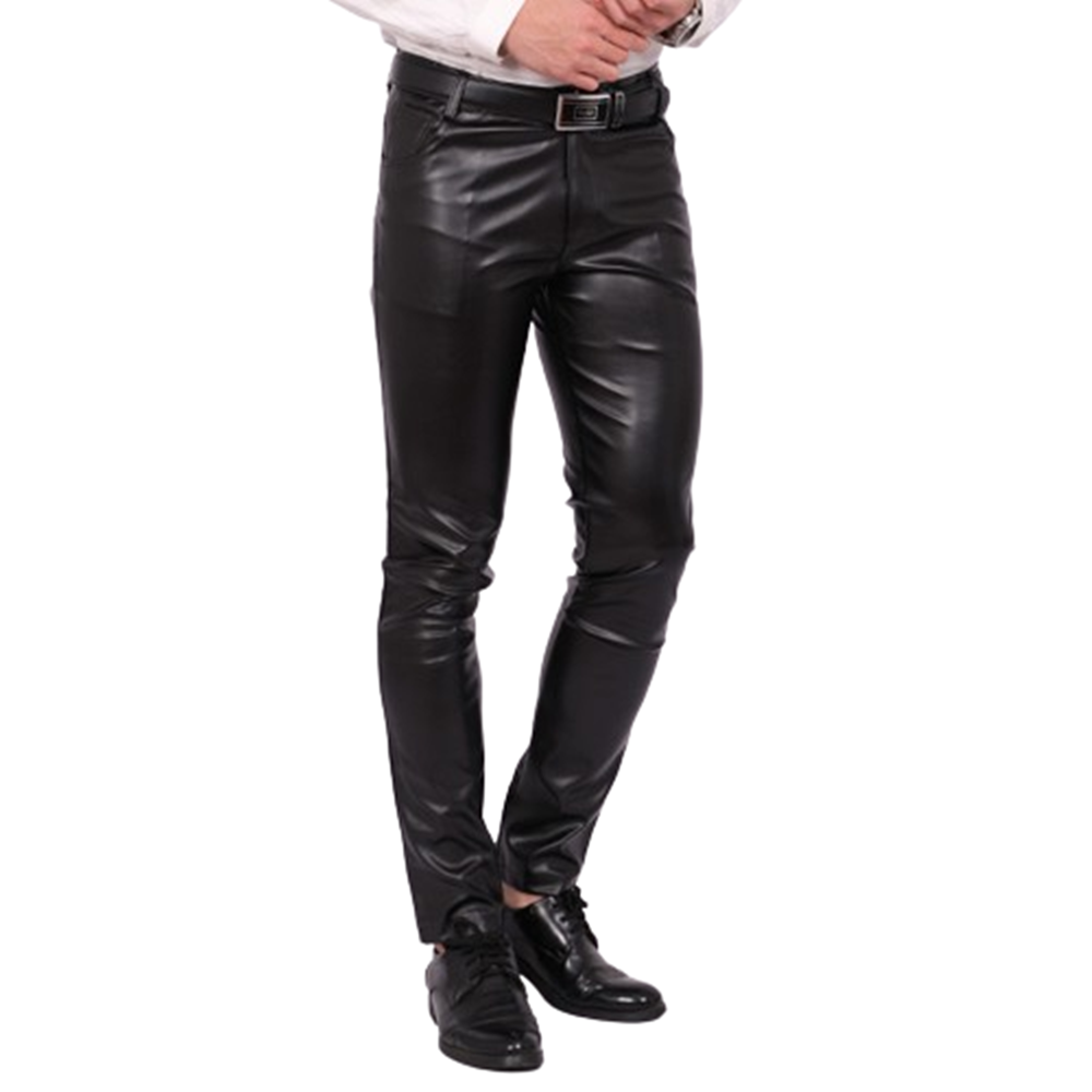 Men's Leather Pants Skinny Fit - Motorcycle Gear Mens 리뷰 및 가격