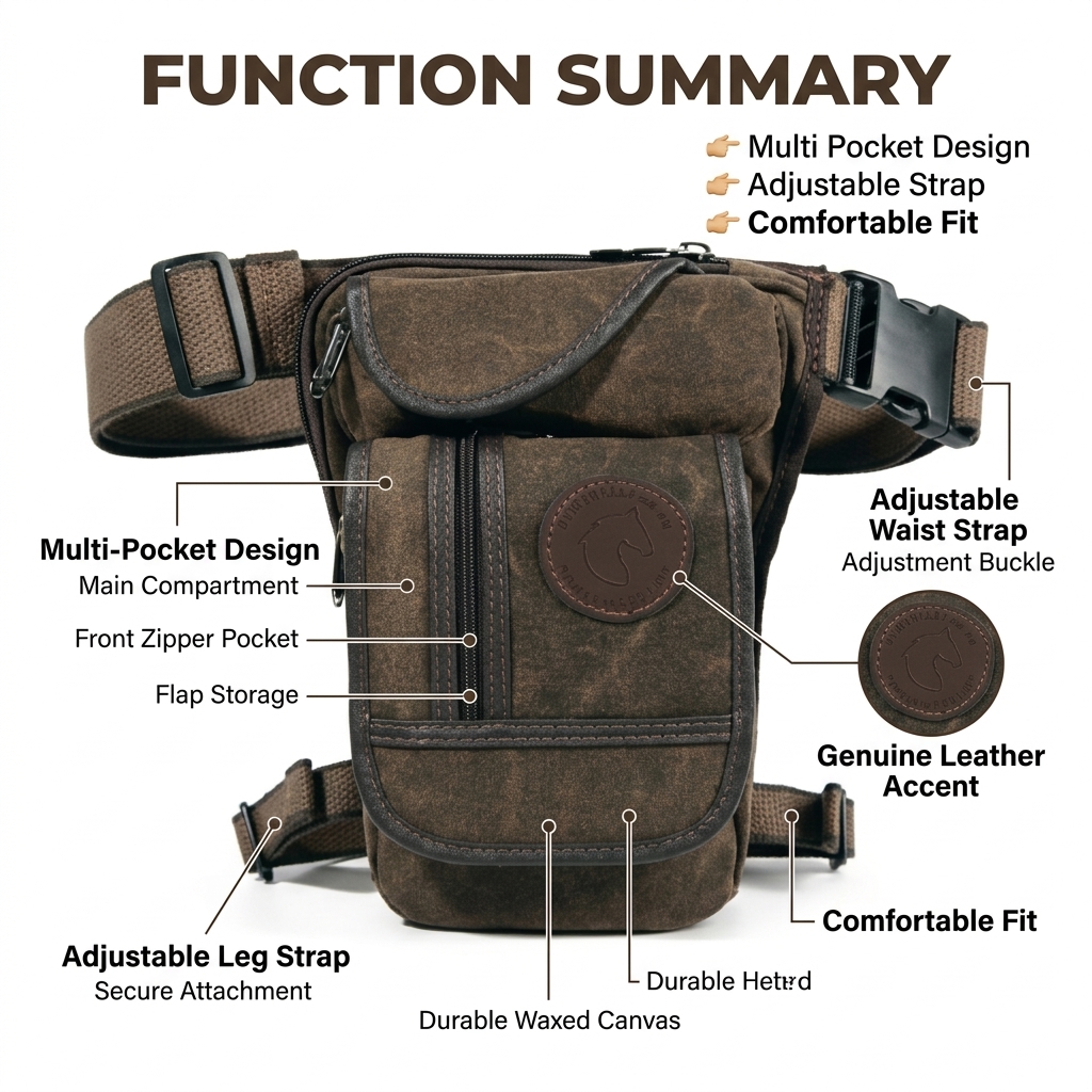 Motorcycle Drop Leg Bag Men Ca - Motorcycle Gear Bag 리뷰 및 가격