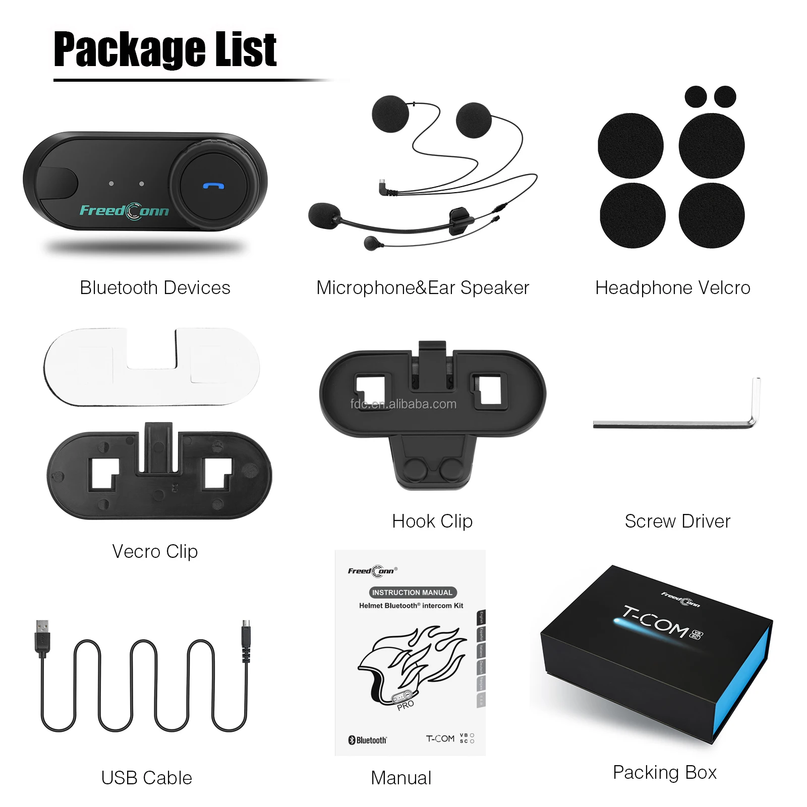 FreedConn Bluetooth Intercom H - Intercom Headset Helmet 리뷰 및 가격
