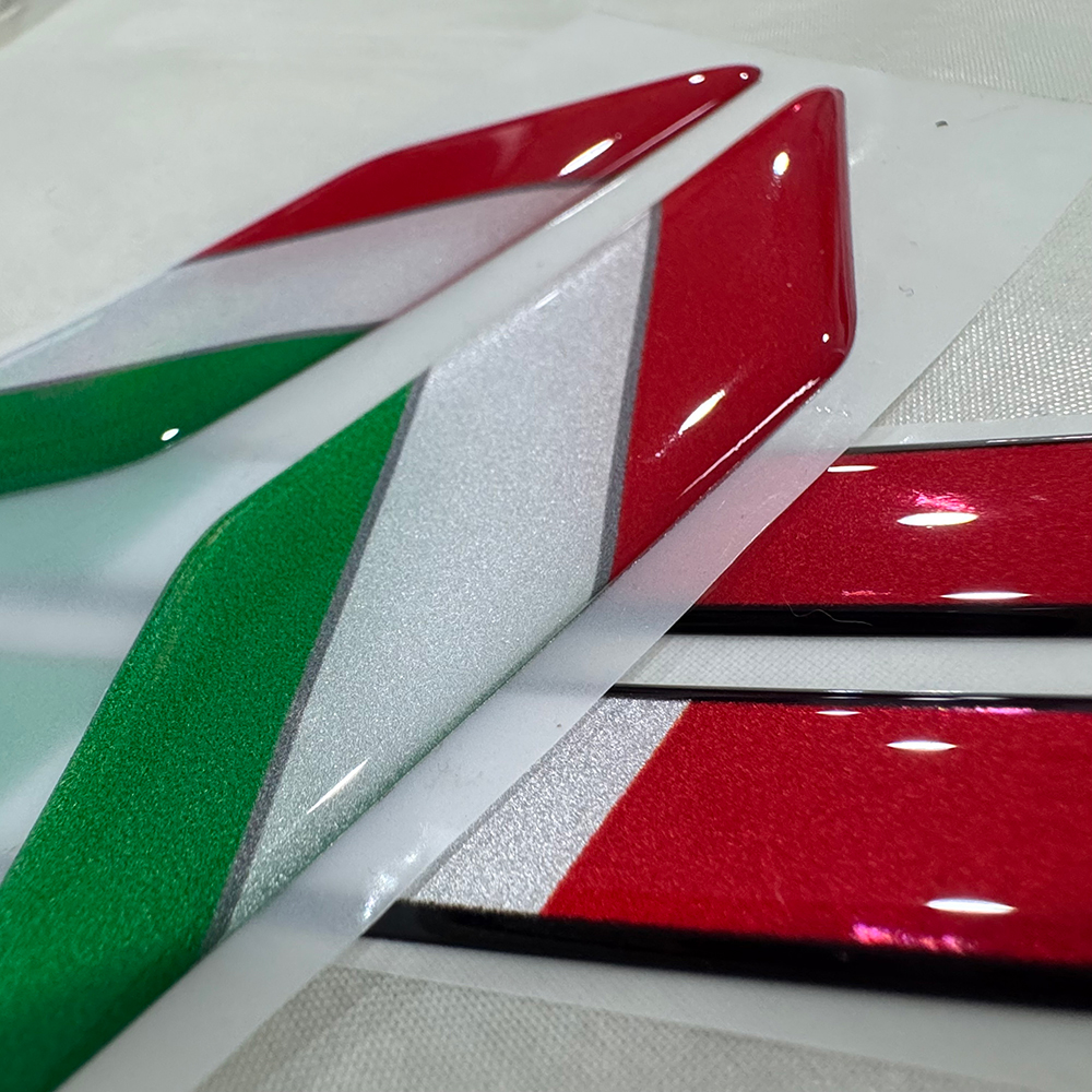 Italy Flag 3D Epoxy Sticker Mo - Motorcycle Gear Logo 리뷰 및 가격